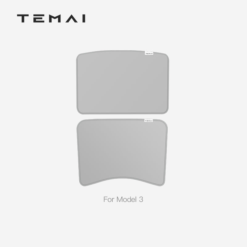 TEMAI MODEL 3 GLASS ROOF SHADE  MADE IN CHINA 2022 -2024
