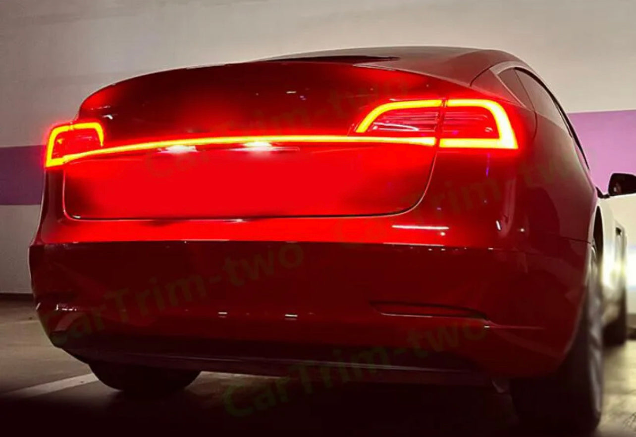 Tail Wing Fit for Tesla Model 3 Model Y Through Tail Light for Model Y